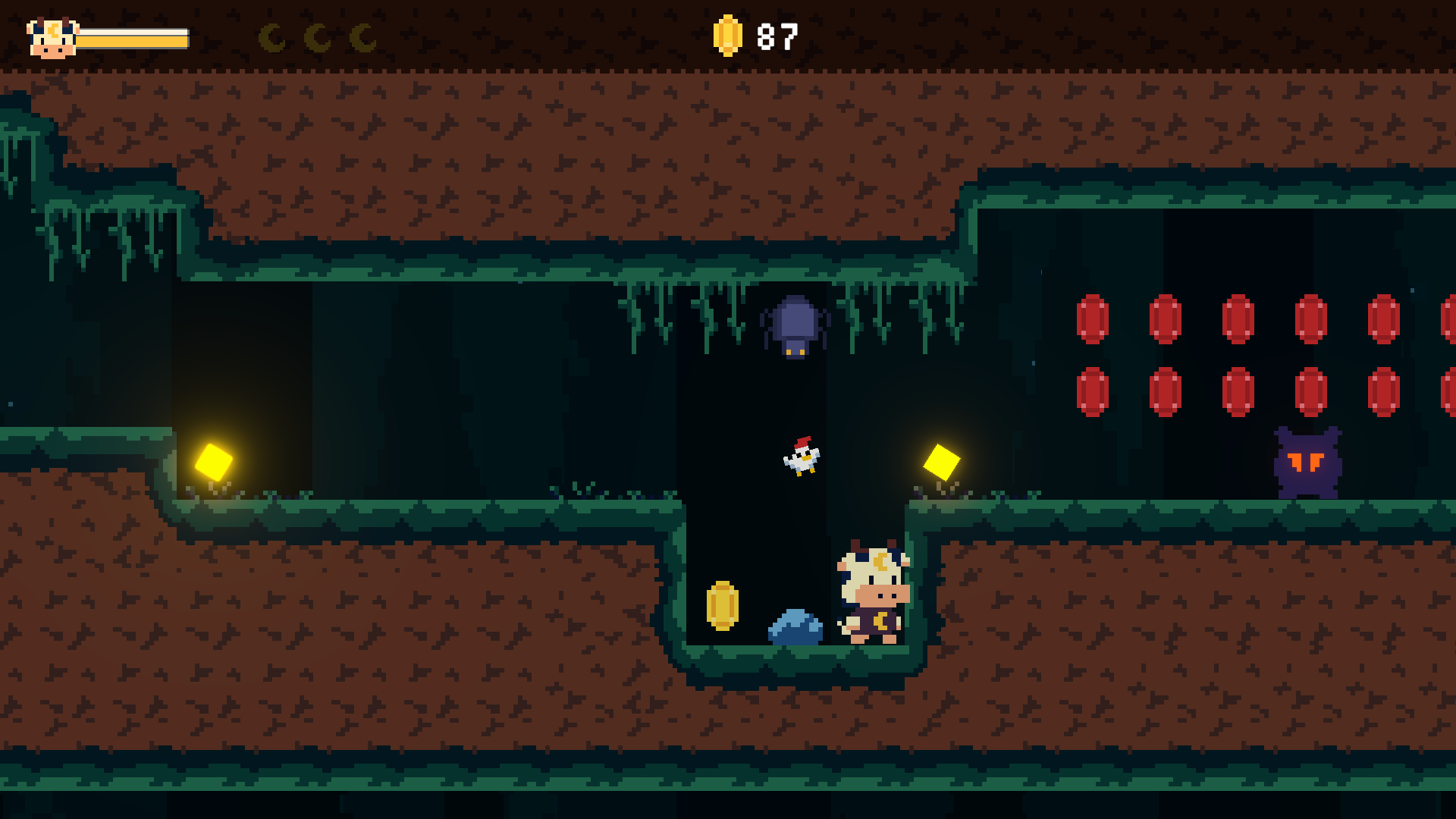 Discovering moon shards in a hidden underground passage