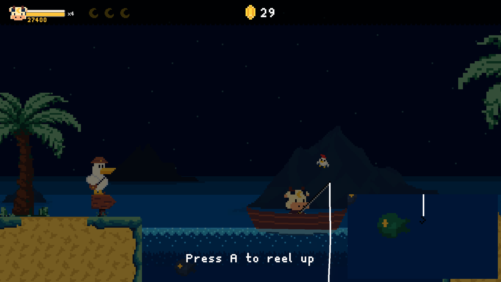 Fishing by moonlight